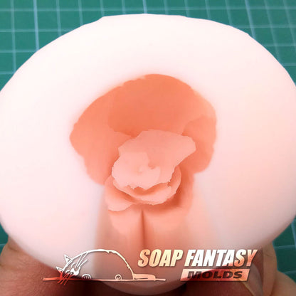 Mini rosebud "Carmen" silicone mold for soap making