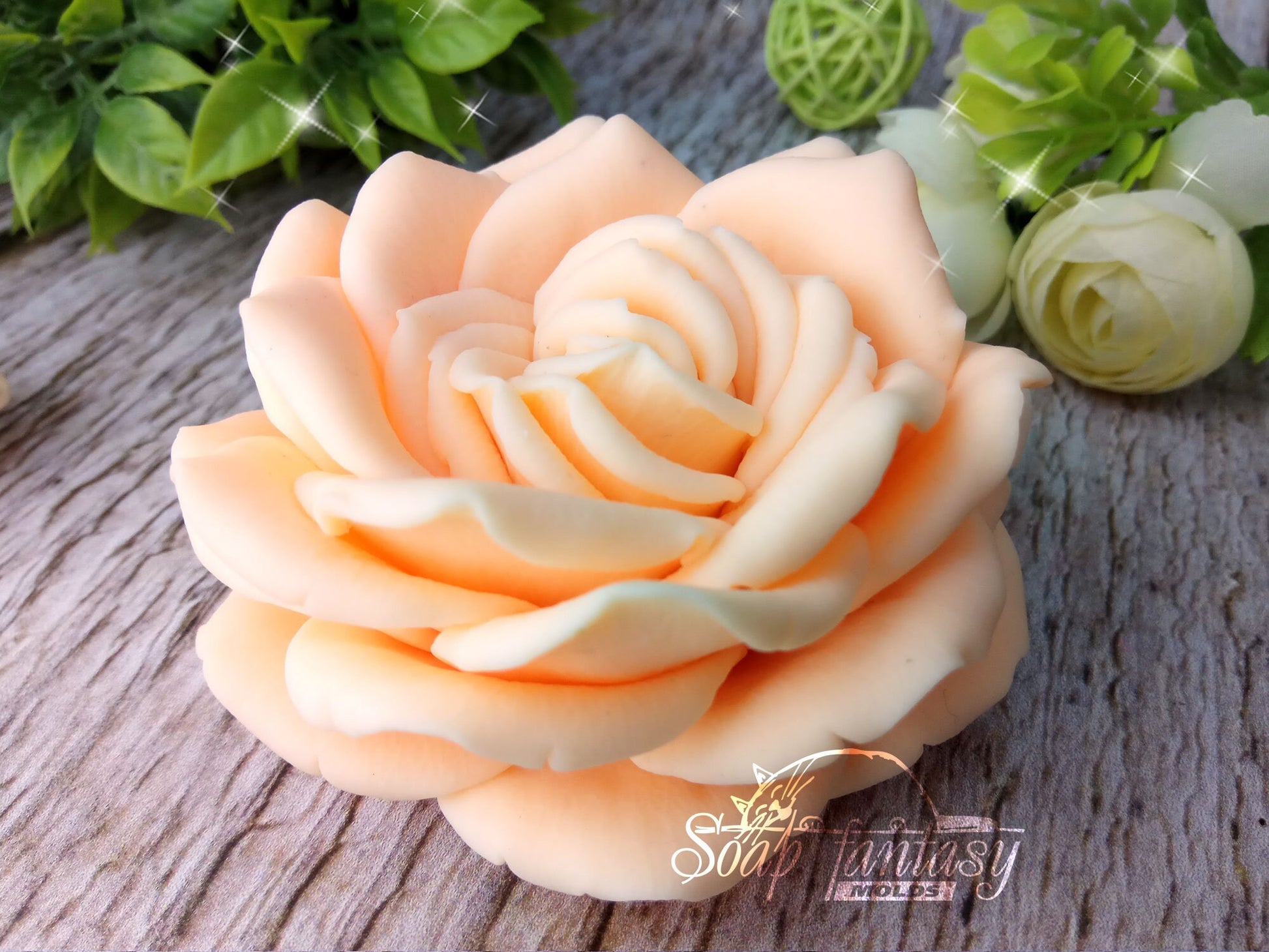 Big rose "Vendela" flowersilicone mold (mould) for soap making and candle making