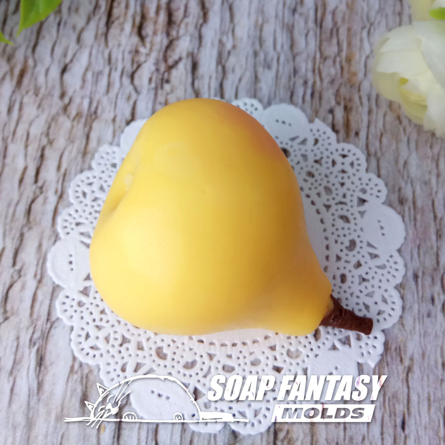 Pear silicone mold for soap making
