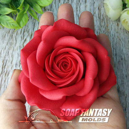 Rose "Virginia" silicone mold for soap making
