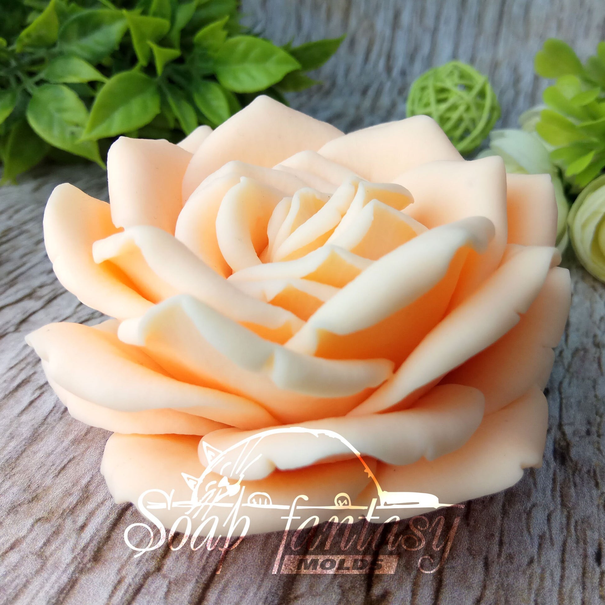 Big rose "Vendela" flowersilicone mold (mould) for soap making and candle making