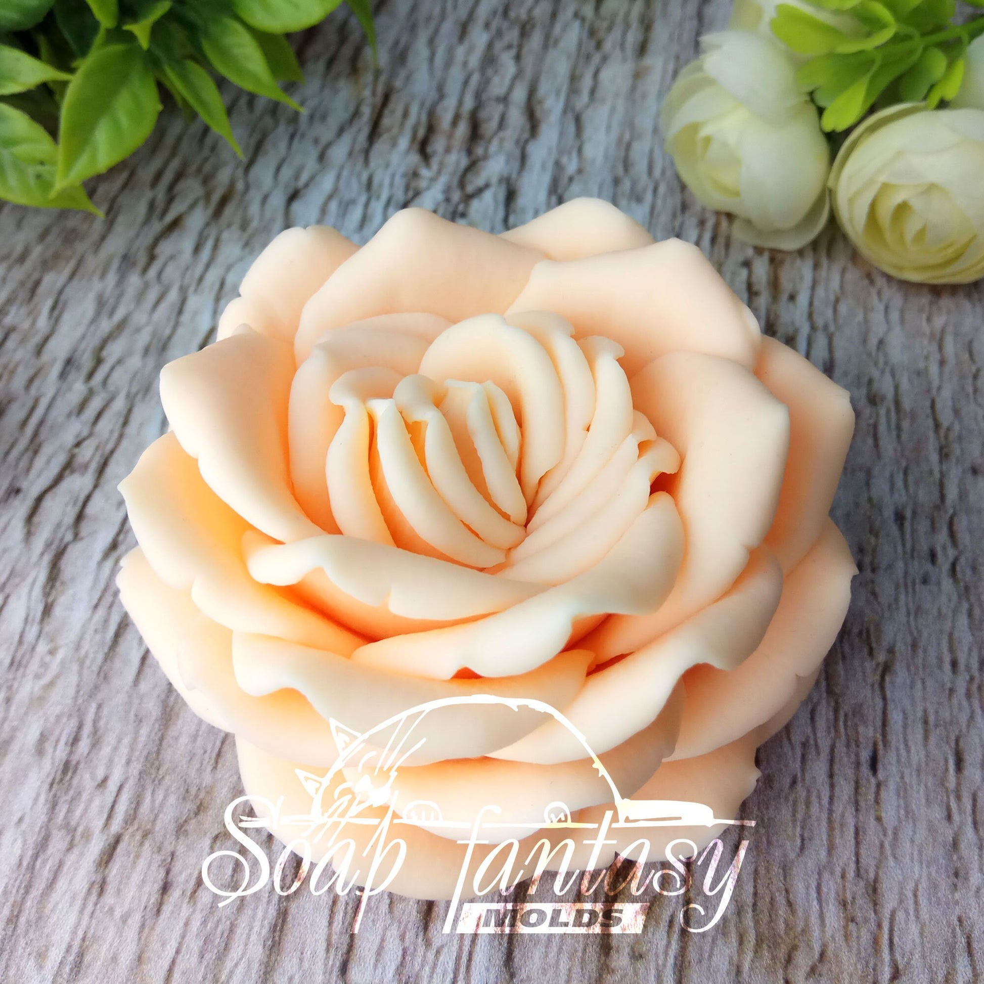 Big rose "Vendela" flowersilicone mold (mould) for soap making and candle making