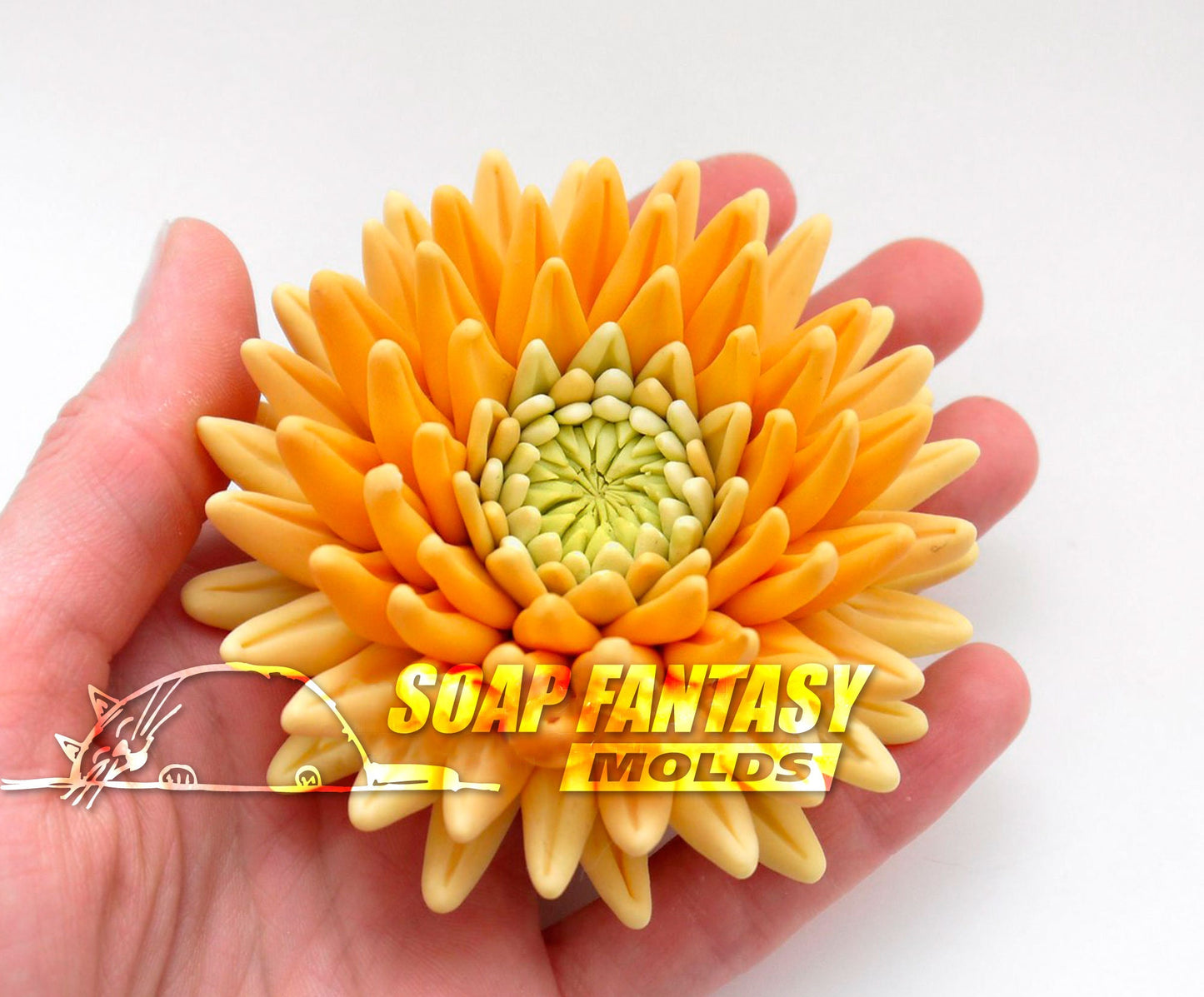 Chrysanthemum needle silicone mold for soap making