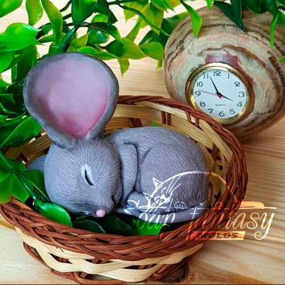 Sleeping mouse silicone mold for soap making
