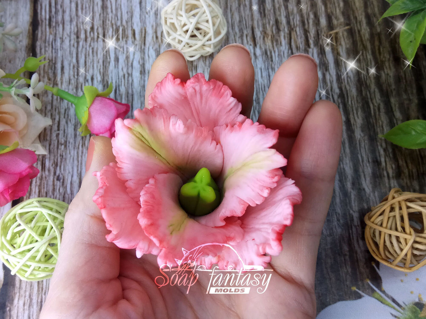Terry tulip silicone mold for soap making
