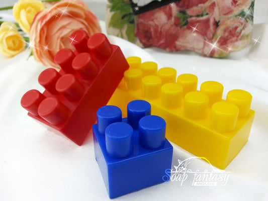 Toy building brick silicone mold for soap making