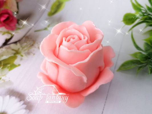 Champagne rose silicone mold for soap making