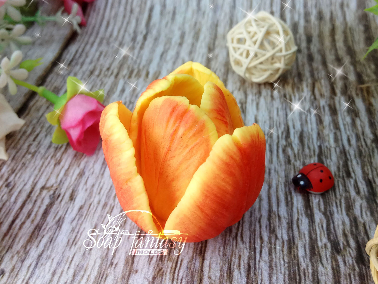 Tulip "Beauty" silicone mold for soap making