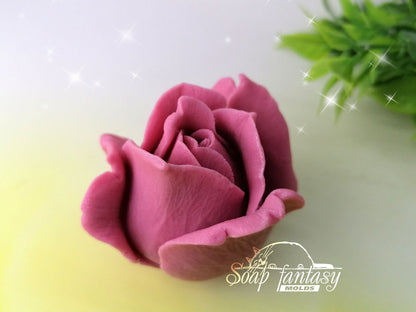 Rosebud "Elizabeth" silicone mold for soap making