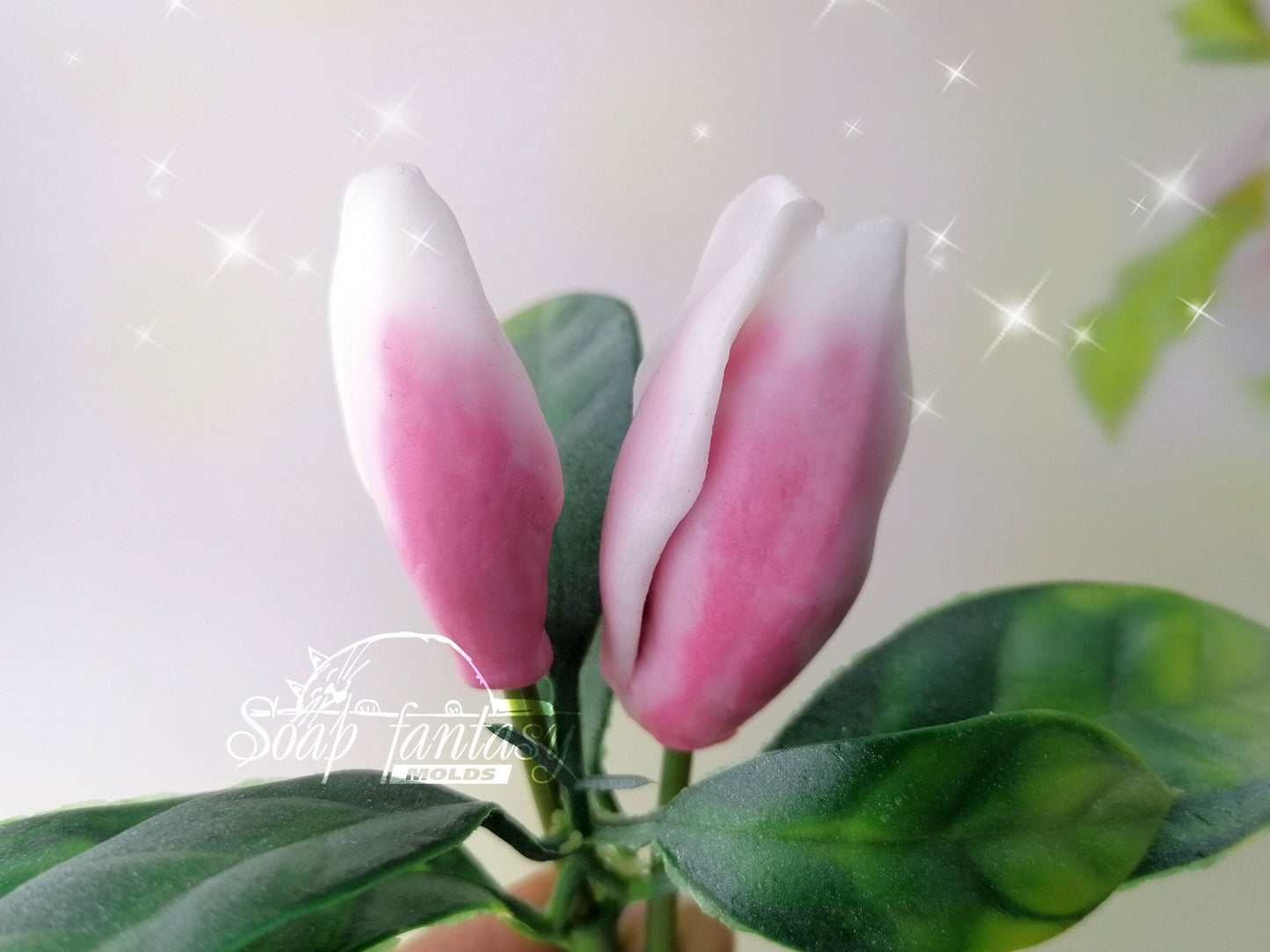 Magnolia soulangeana buds #2-3 silicone mold for soap making