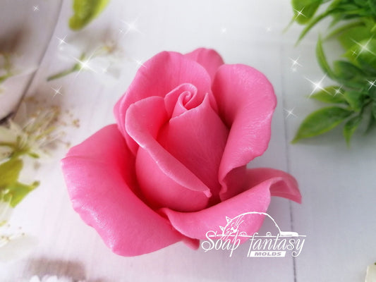 Rose "Malibu" silicone mold for soap making