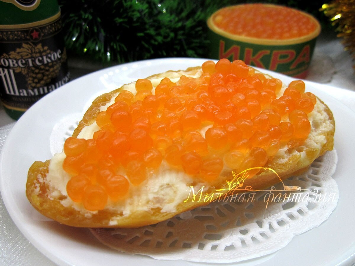 Caviar sandwich silicone mold for soap making