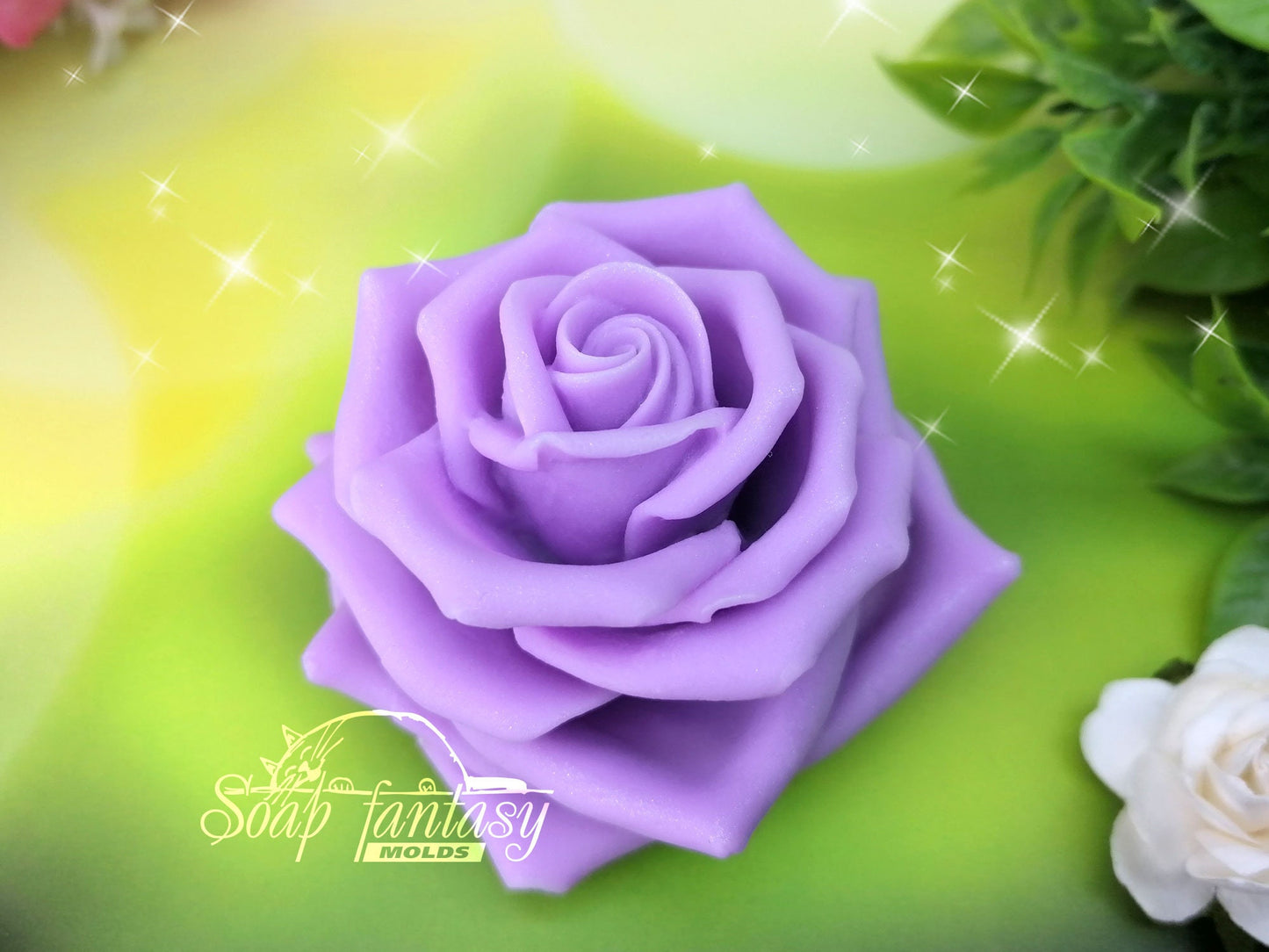 Scarlett rose silicone mold for soap making