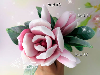 Magnolia soulangeana buds #2-3 silicone mold for soap making