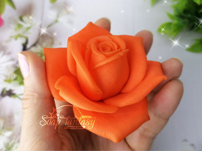 Rose "Orange juice" silicone mold for soap making