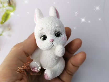 Miss you bunny silicone mold for soap making