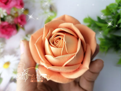 Rose "Annette" silicone mold for soap making