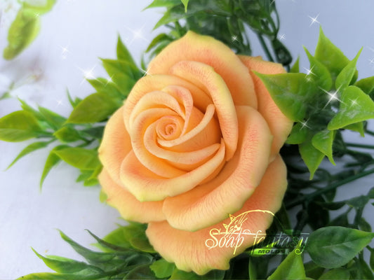 Rose "Sunrise" silicone mold for soap making