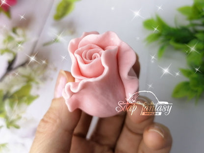 Rosebud "Alice" silicone mold for soap making