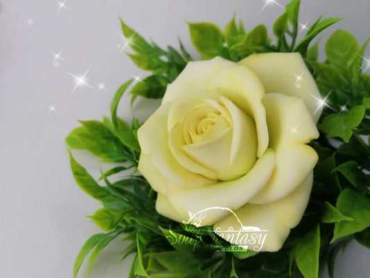 Aphrodite Rose flower silicone mold (mould) for soap making and candle making