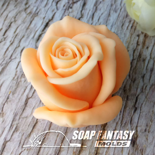 Rose "Sapphire" silicone mold for soap making