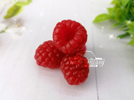 Triple raspberries bouquet inserts silicone mold for soap making