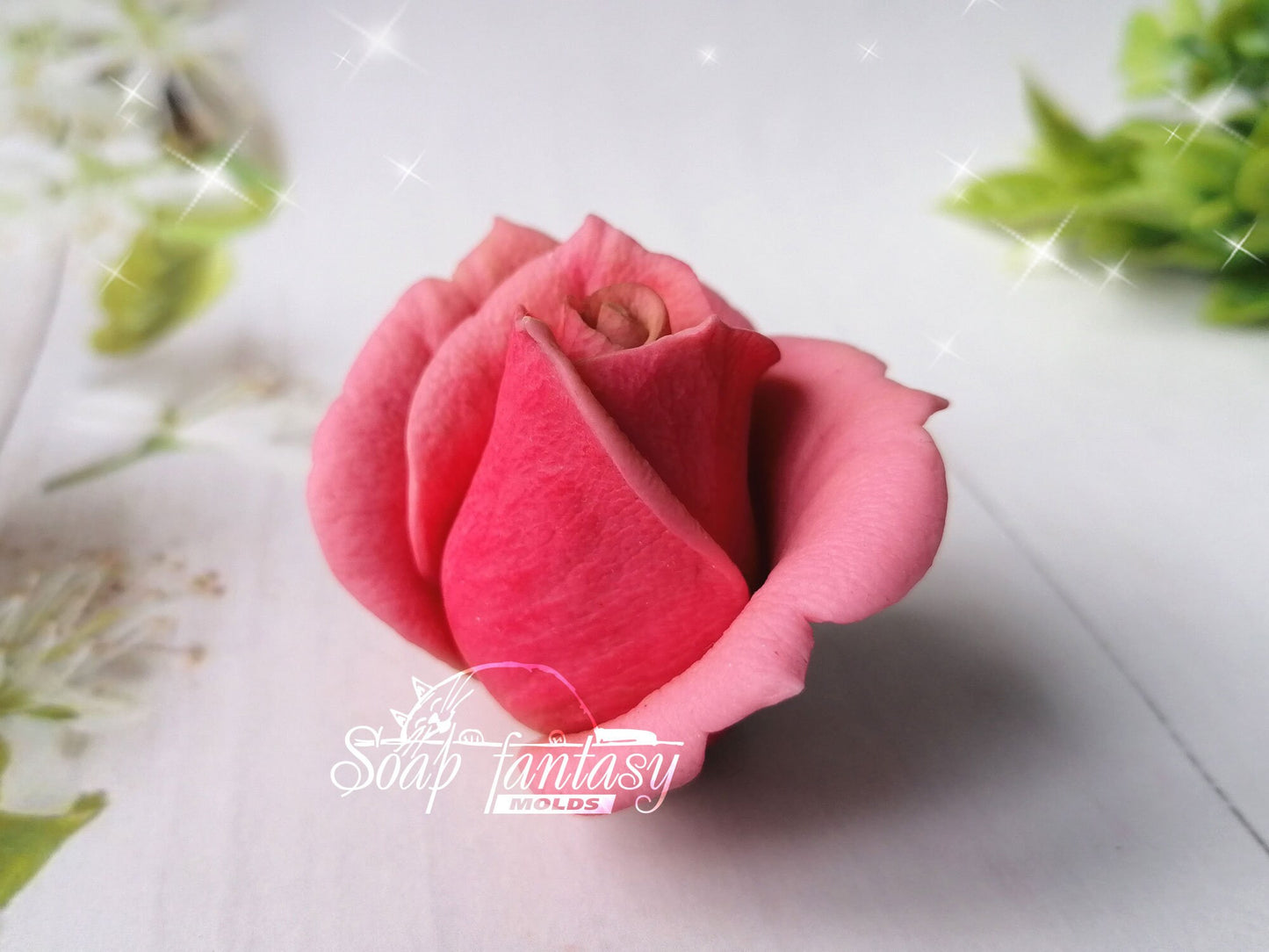 Rose "Butterfly" silicone mold for soap making