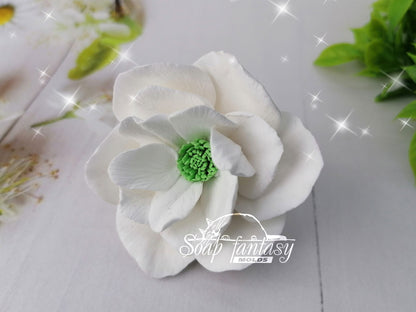 Hellebore flower silicone mold for soap making
