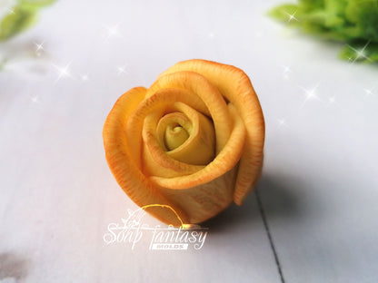 Small rosebud "Symphony" silicone mold for soap making