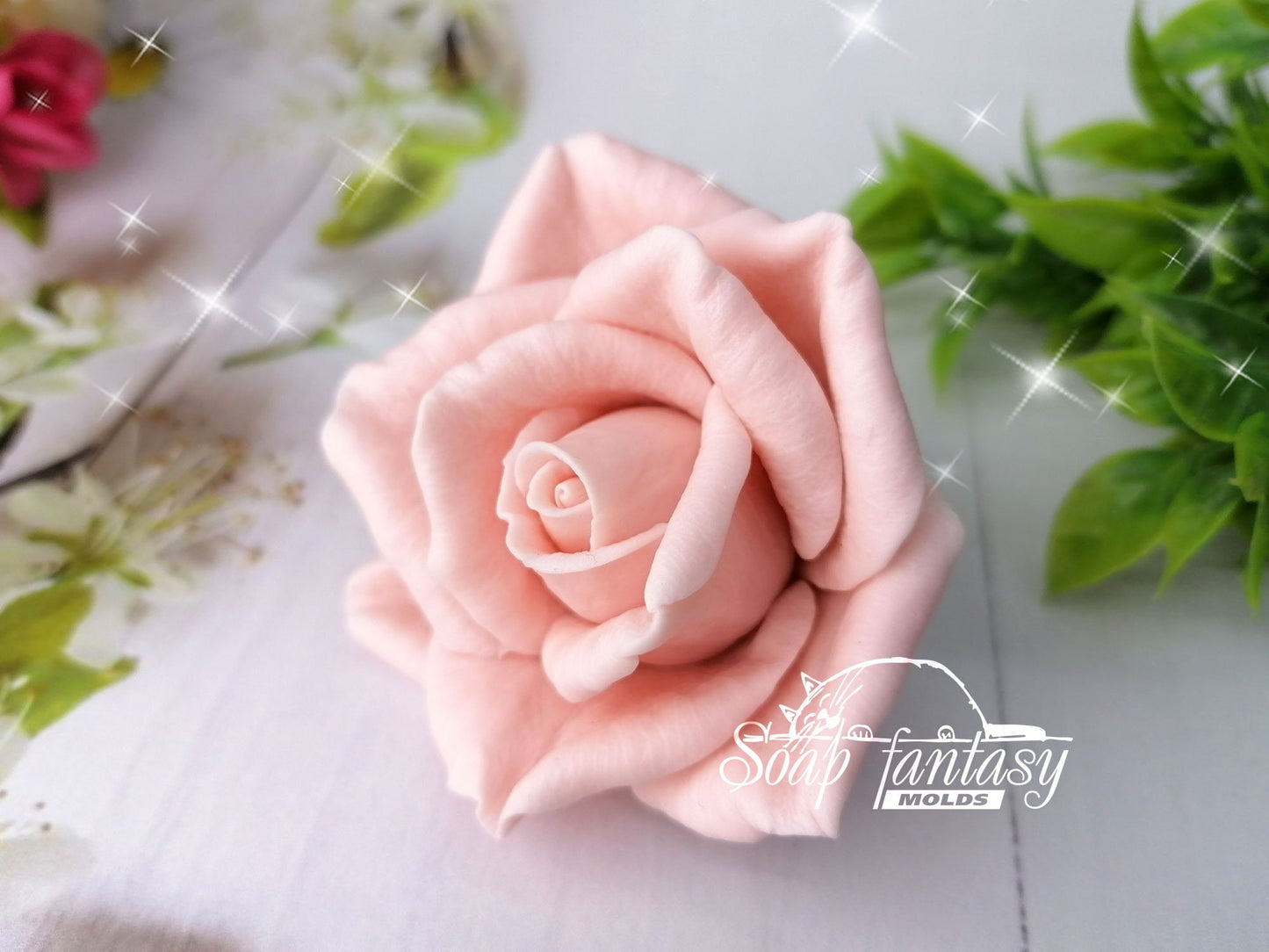 Rose "Stacy" silicone mold for soap making