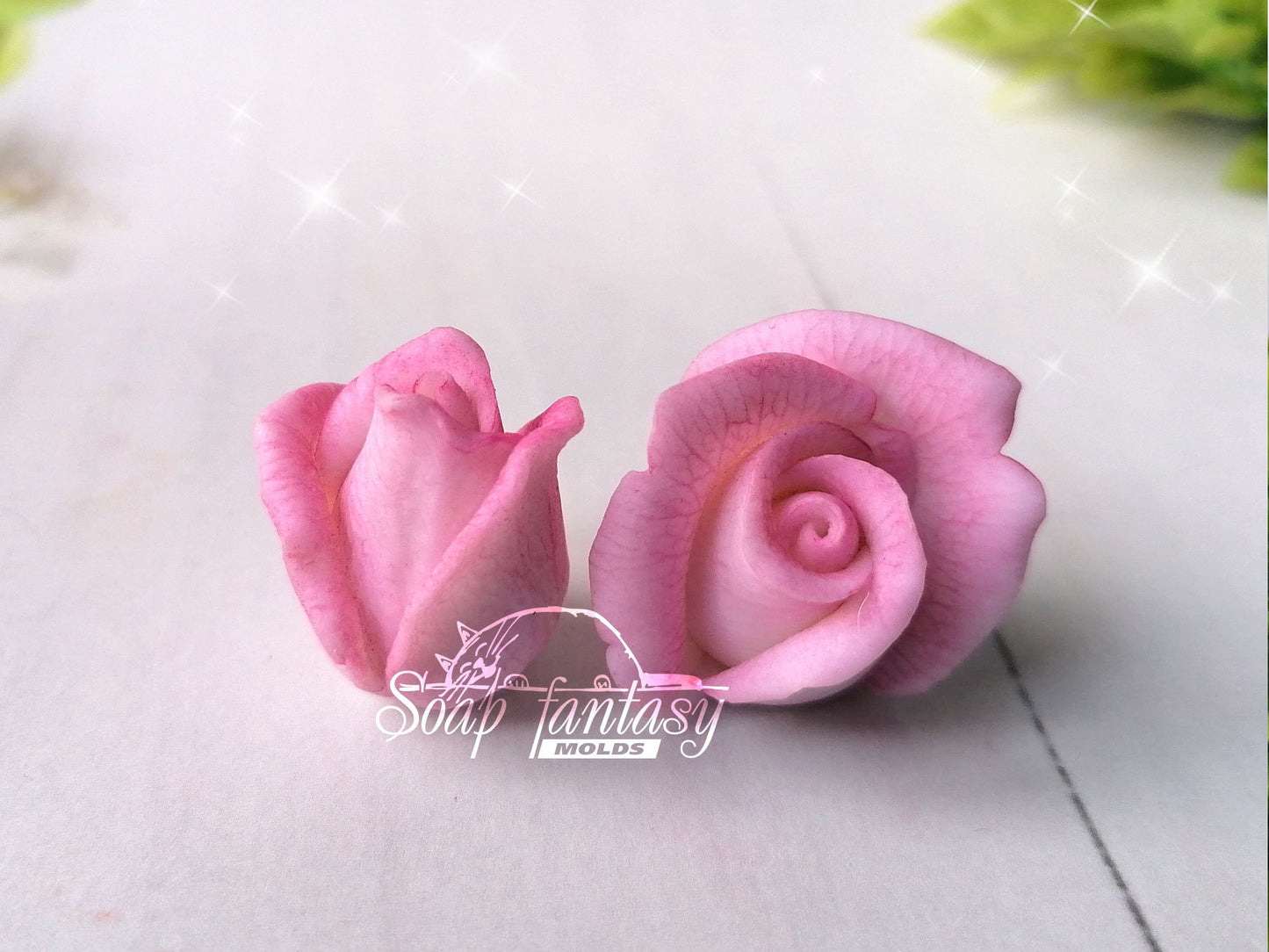 Miniature roses "Tiny sparkle" bouquet insert silicone mold for soap making