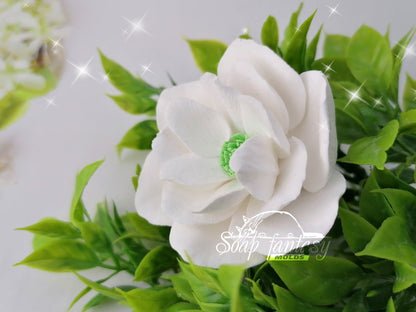 Hellebore flower silicone mold for soap making