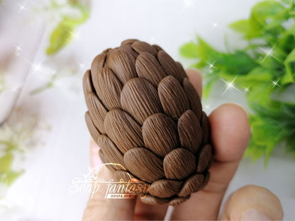 Larch cone silicone mold for soap making