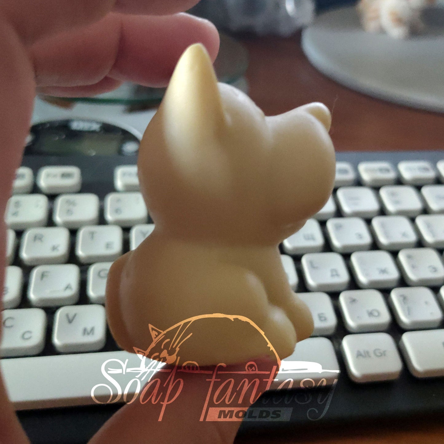 Funny dog silicone mold for soap making