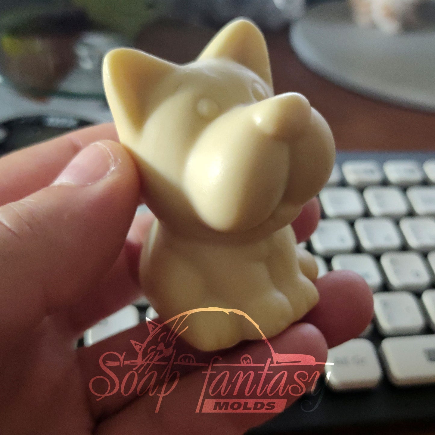 Funny dog silicone mold for soap making