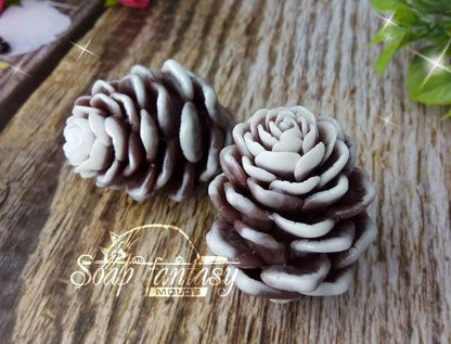 Spruce cone silicone mold for soap making