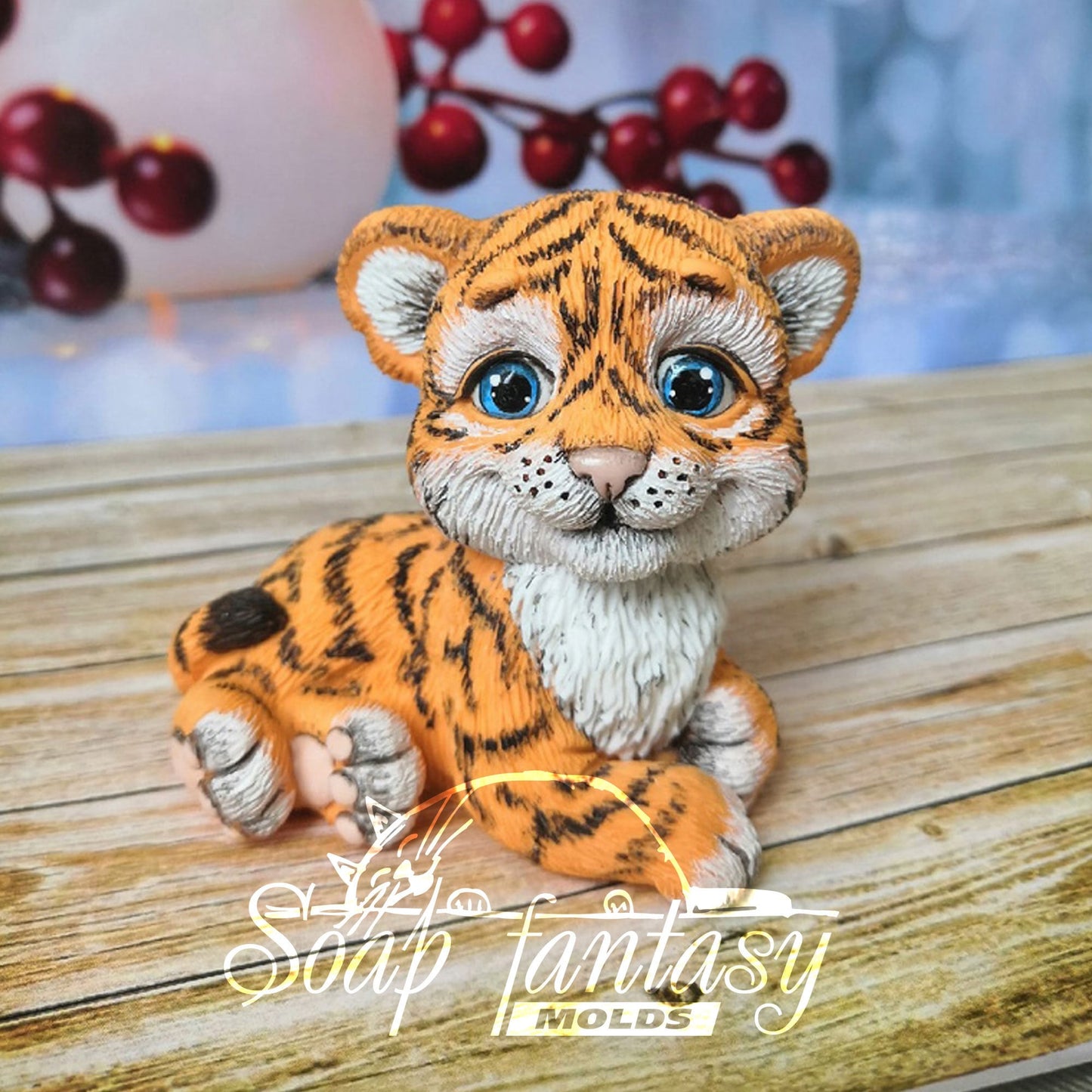 Tiger cub silicone mold for soap making