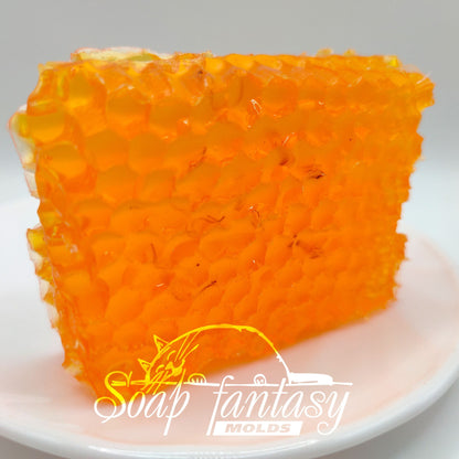 Natural honeycomb (medium size) silicone mold for soap making