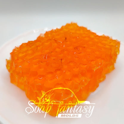 Natural honeycomb (medium size) silicone mold for soap making