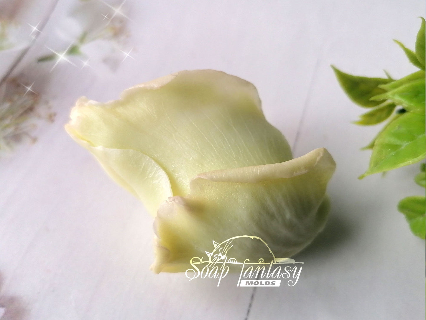 Rose bud "Grace" silicone mold for soap making