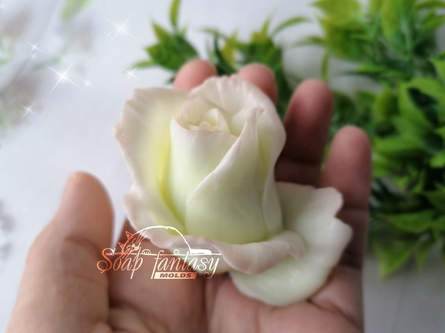 Rose "Glory" silicone soap mold - for soap making (Made of high quality silicone)