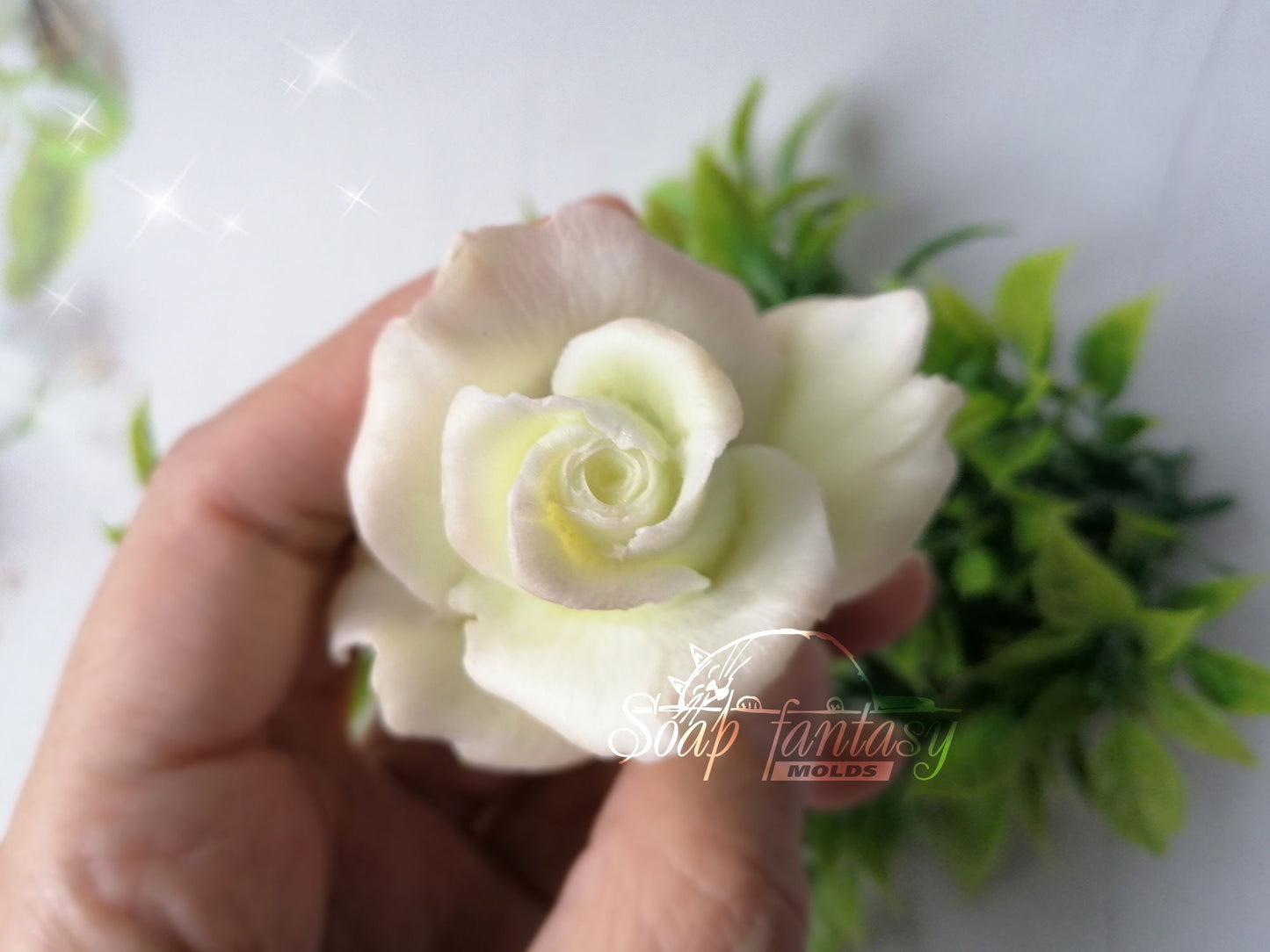 Rose "Delicate" silicone mold for soap making