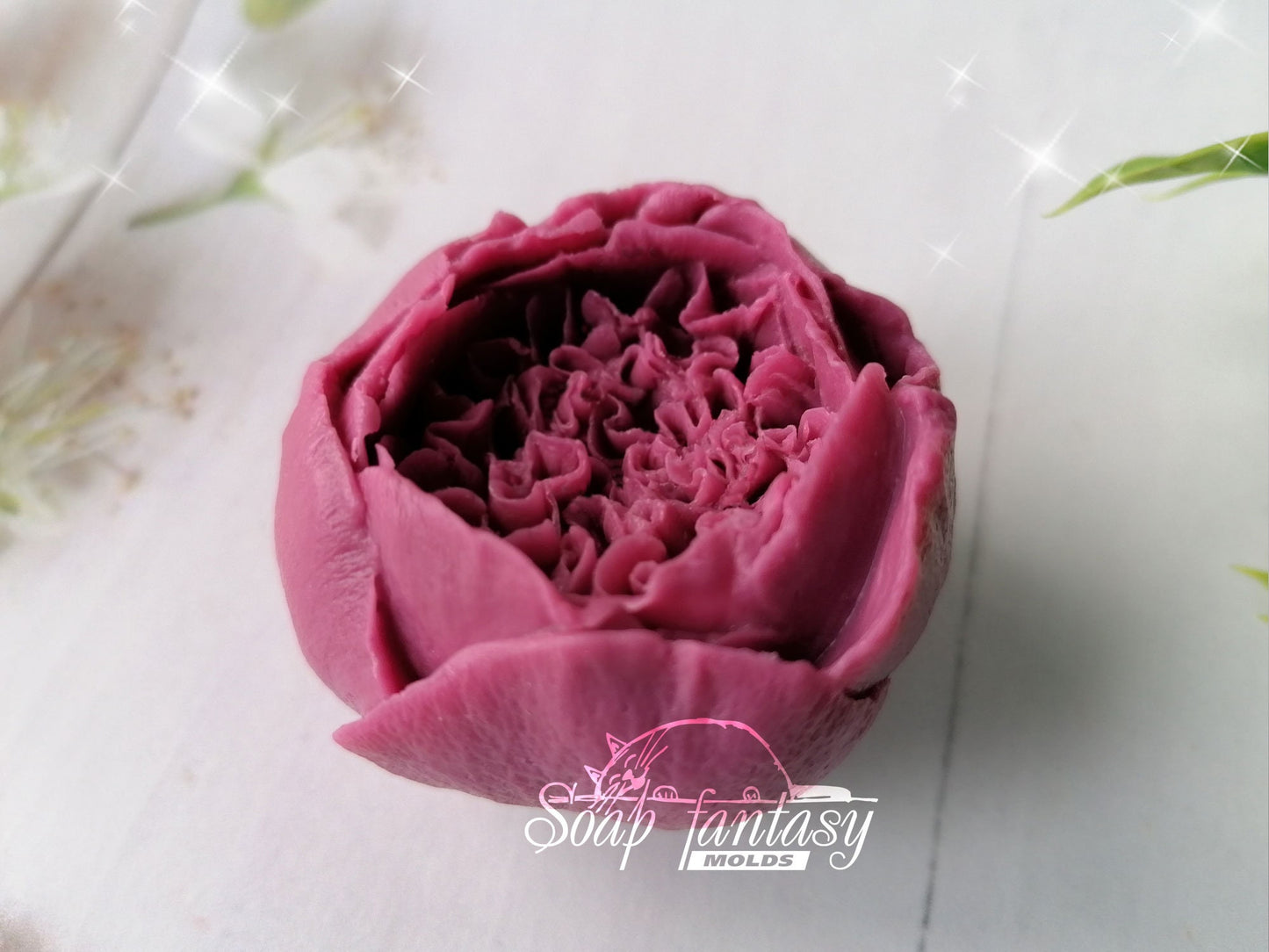 Peony bud "King" silicone mold for soap making