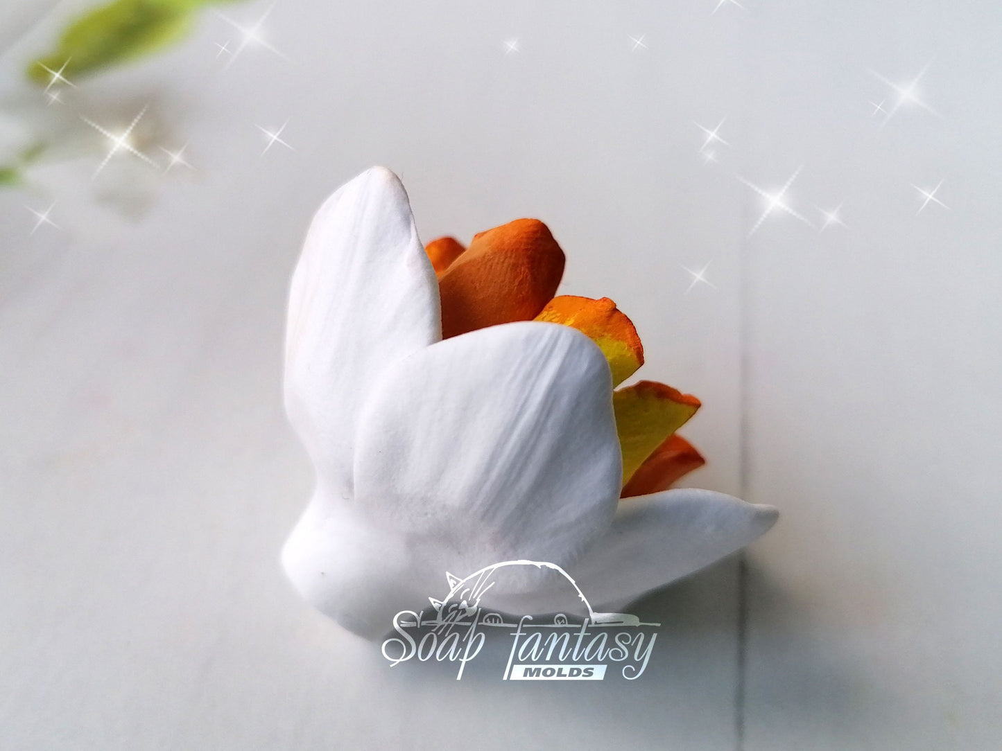 Terry narcissus / daffodil (mini) flower silicone mold for soap making