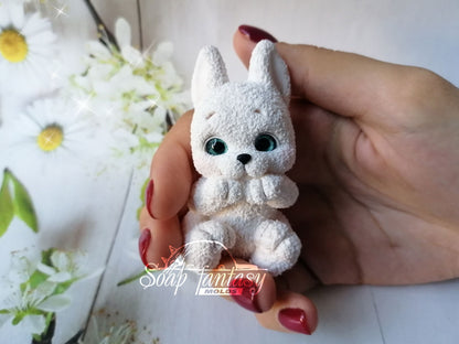 Bunny "Zephyr" silicone mold for soap making