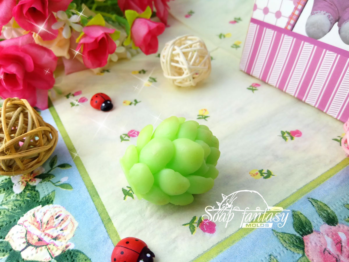 Hop cones (3 pcs) silicone mold for soap making