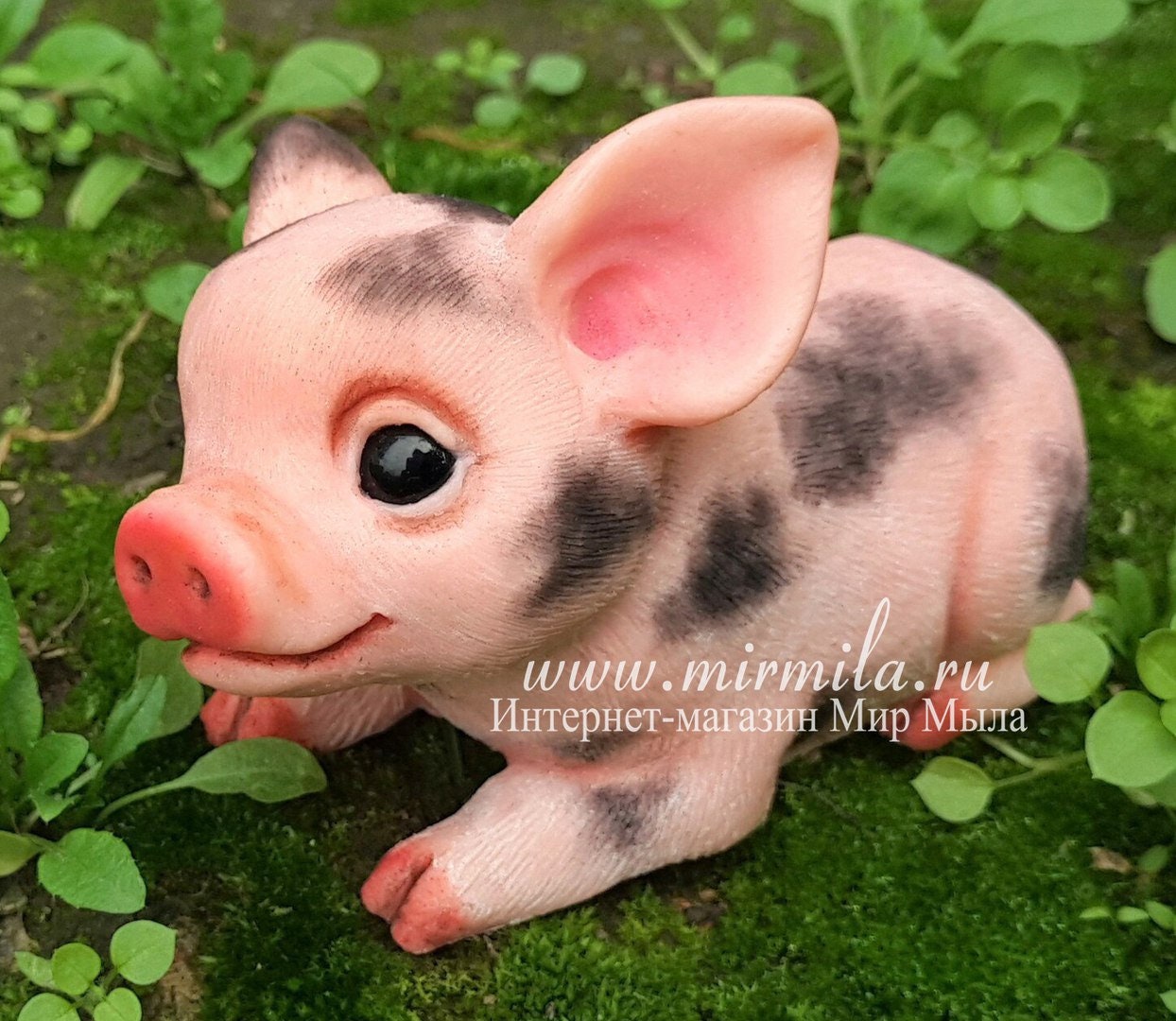 Funny pig silicone mold for soap making