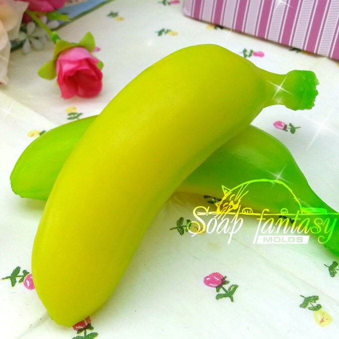 Baby banana silicone mold for soap making