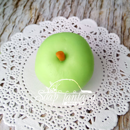 Little apple silicone mold for soap making