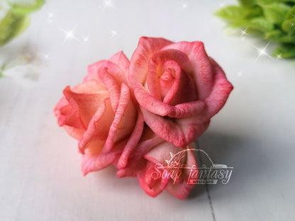 Rose triplet silicone mold for soap making